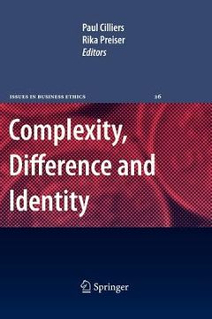 portada complexity, difference and identity: an ethical perspective (en Inglés)