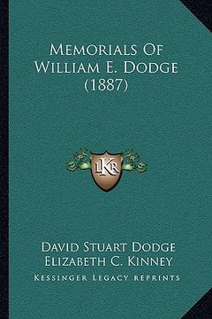 portada memorials of william e. dodge (1887)