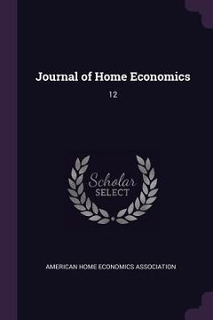 portada Journal of Home Economics: 12 (en Inglés)