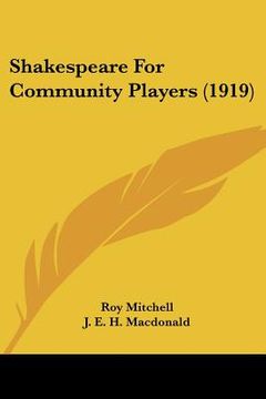 portada shakespeare for community players (1919) (in English)
