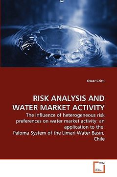 portada risk analysis and water market activity (en Inglés)
