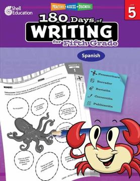 portada 180 Days of Writing for Fifth Grade (Spanish): Practice, Assess, Diagnose (180 Days of Practice)
