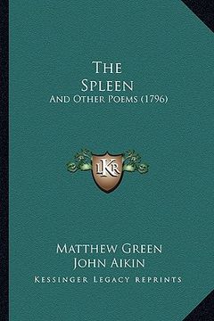 portada the spleen: and other poems (1796) (en Inglés)