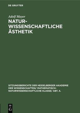 portada Naturwissenschaftliche Ästhetik (en Alemán)