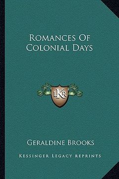 portada romances of colonial days (in English)