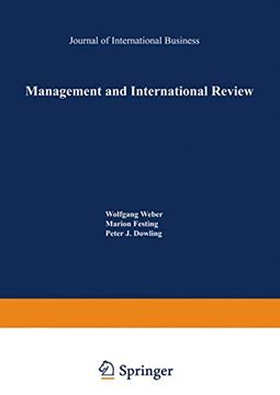portada Management and International Review: Cross-Cultural and Comparative International Human Resource Management (Mir Special Issue) (in English)