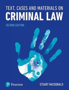 portada Text, Cases and Materials on Criminal law (in English)