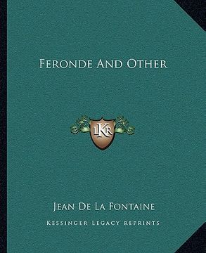 portada feronde and other (in English)
