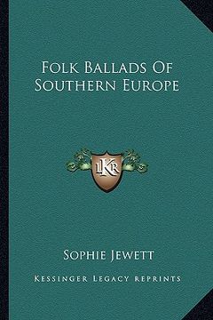 portada folk ballads of southern europe (in English)