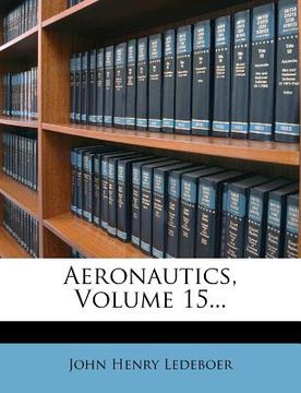 portada aeronautics, volume 15... (en Inglés)