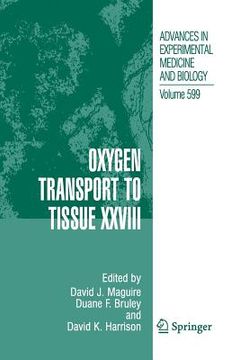 portada Oxygen Transport to Tissue XXVIII (en Inglés)