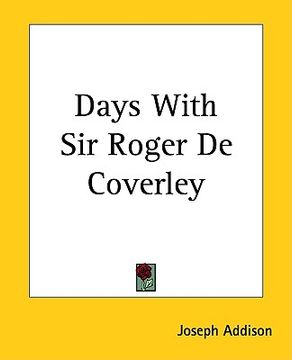 portada days with sir roger de coverley (in English)