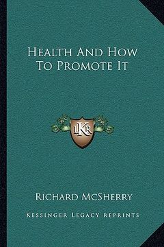 portada health and how to promote it (en Inglés)