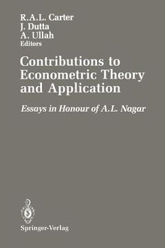 portada contributions to econometric theory and application: essays in honour of a.l. nagar (in English)