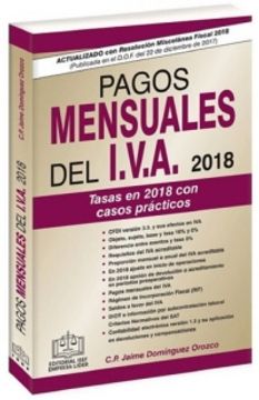 portada PAGOS MENSUALES DEL IVA 2018