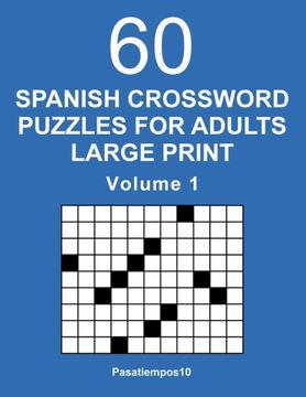 portada Spanish Crossword Puzzles for Adults Large Print - Volume 1