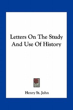 portada letters on the study and use of history (en Inglés)