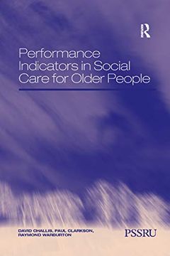 portada Performance Indicators in Social Care for Older People (en Inglés)