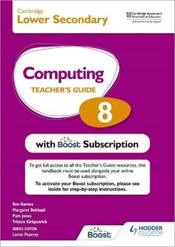 portada Cambridge Lower Secondary Computing 8 Teacher's Guide with Boost Subscription: Hodder Education Group (en Inglés)