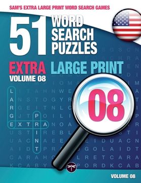 portada 51 Word Search Puzzles, Volume 8: Brain-Stimulating Puzzle Activities for Many Hours of Entertainment (en Inglés)