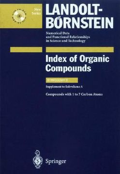 portada compounds with 1 to 7 carbon atom (supplement to subvolume a) (en Inglés)