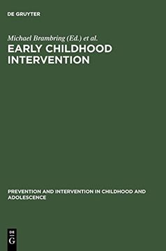 portada Early Childhood Intervention: Theory, Evaluation and Practice (Pravention und Intervention im Kindes- und Jugendalter) (en Inglés)