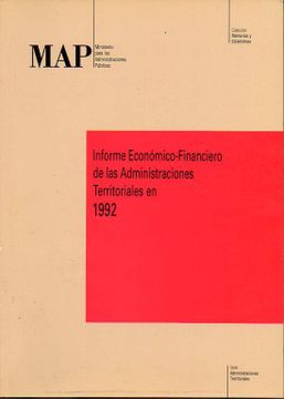 portada Informe Económico-Financiero de las Administracines Territoriales en 1992.