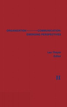 portada organization-communication: emerging perspectives, volume 2 (en Inglés)