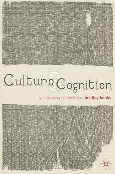 portada Culture and Cognition: Evolutionary Perspectives (en Inglés)