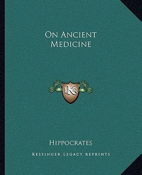 portada on ancient medicine (in English)