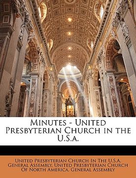 portada minutes - united presbyterian church in the u.s.a. (en Inglés)
