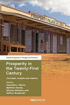 portada Prosperity in the Twenty-First Century: Concepts, models and metrics (en Inglés)