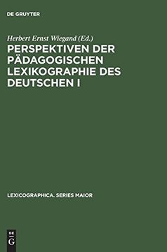 portada Perspektiven der Pädagogischen Lexikographie des Deutschen i (in German)