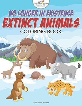 portada No Longer in Existence: Extinct Animals Coloring Book