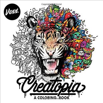 portada Creatopia: A Coloring Book (en Inglés)
