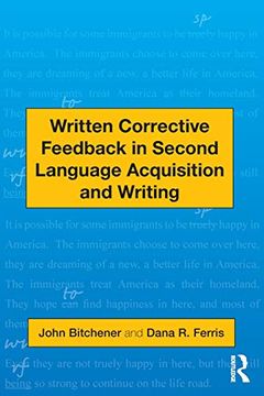 portada Written Corrective Feedback in Second Language Acquisition and Writing (en Inglés)