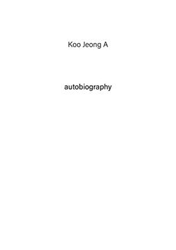 portada Autobiography. Vol. 1. Koo Jeong a