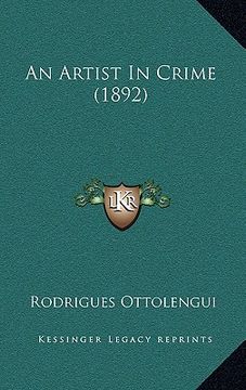 portada an artist in crime (1892) (en Inglés)