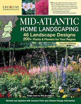 portada Mid-Atlantic Home Landscaping, 4th Edition: 46 Landscape Designs With 200+ Plants & Flowers for Your Region (Creative Homeowner) Ideas, Plans, and Outdoor diy for de, md, pa, nj, ny, va, and wv (en Inglés)