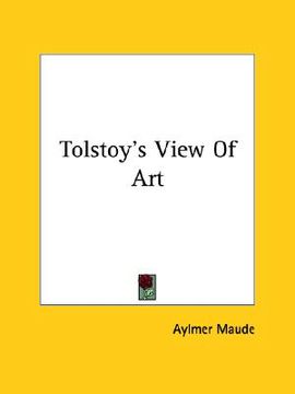 portada tolstoy's view of art (en Inglés)