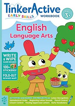 portada Tinkeractive Early Skills English Language Arts Workbook Ages 3+ (Tinkeractive Workbooks) (en Inglés)