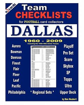 portada team checklists for football card collectors dallas (en Inglés)