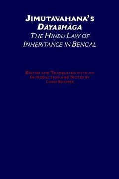 portada jimutavahana's dayabhaga: the hindu law of inheritance in bengal (in English)
