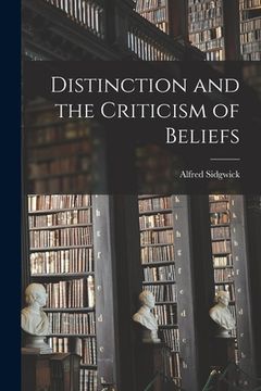 portada Distinction and the Criticism of Beliefs (en Inglés)