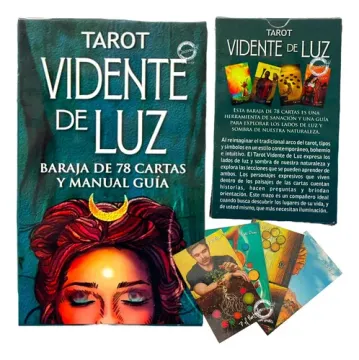 Tarot Vidente de luz: Baraja de 78 cartas y libro guía