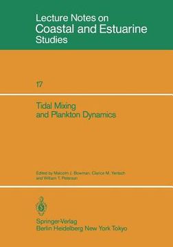 portada tidal mixing and plankton dynamics (en Inglés)