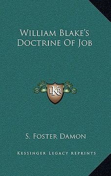 portada william blake's doctrine of job (in English)