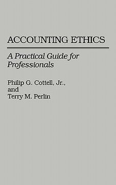 portada accounting ethics: a practical guide for professionals (en Inglés)