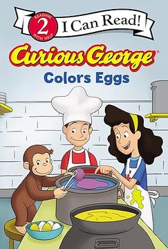 portada Curious George Colors Eggs (i can Read Level 2) (in English)