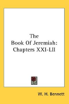portada the book of jeremiah: chapters xxi-lii (en Inglés)